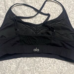 ALO Yoga Black Strappy Sports Bra